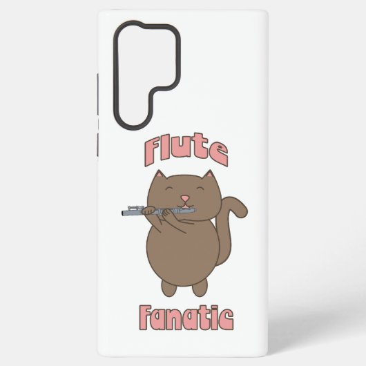 Flute Fanatic Funny Cat Samsung Galaxy Hülle (Rückseite)