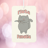 Flute Fanatic Gray Cat Pink Autolufterfrischer