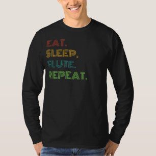 Flute Frenzy: Essen, Schlafen, Flutwiederholung Wi T-Shirt