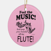 Flute fühlen die Musik Keramik Ornament (Links)