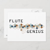 Flute Genius Postkarte (Vorne/Hinten)