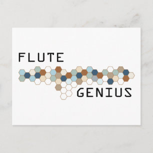 Flute Genius Postkarte