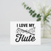 Flute | Geschenke für Musikinstrumente Postkarte (Stehend Vorderseite)