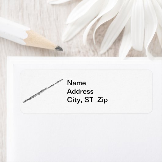 Flute gestalteter Word Art Black Text (Insitu)