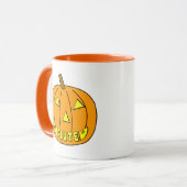 Flute Halloween Pumpkin Tasse (Vorderseite Links)