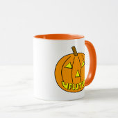 Flute Halloween Pumpkin Tasse (VorderseiteRechts)
