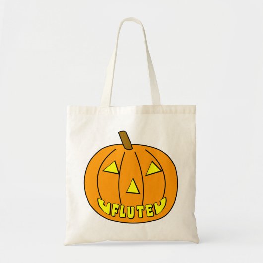 Flute Halloween Pumpkin Tragetasche (Vorne)