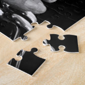 Flute in Schwarz und Weiß von Sinti und Roma Puzzle (Seite)