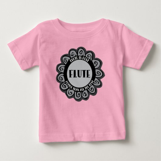Flute ist am besten baby t-shirt (Vorderseite)