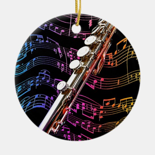 Flute ist meine Passion_ Keramikornament (Vorne)