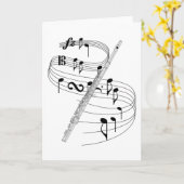 Flute Karte (Gelbe Blume)