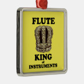 Flute King of Instruments Ornament Aus Metall (Rechts)