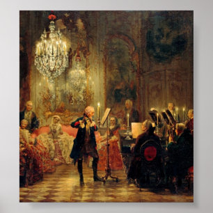 Flute Konzert mit Frederick the Great Poster