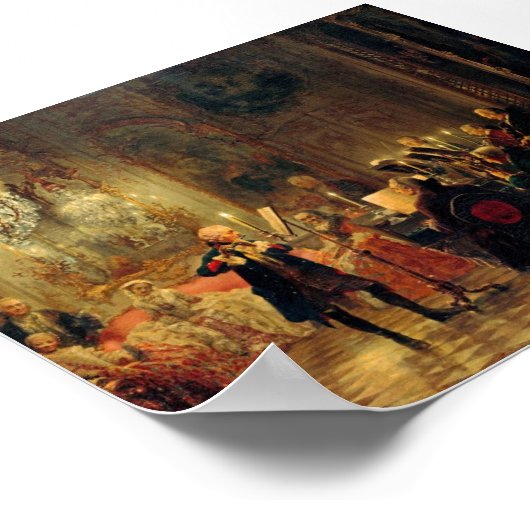 Flute Konzert mit Frederick the Great Poster (Ecke)
