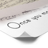 Flute - Kunst der Energie und Schönheit Poster (Ecke)