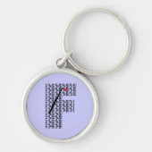 Flute Letter F Schlüsselanhänger (Vorne)