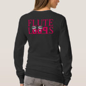 Flute Loops Long Sleeve Frauen T - Shirt (Rückseite)