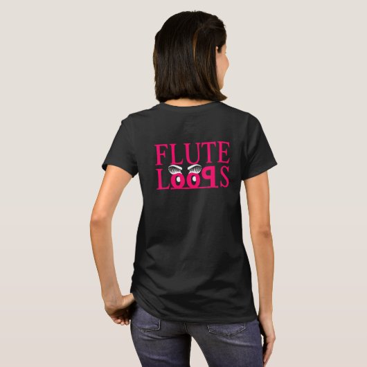 Flute Loops T - Shirt (Schwarz voll)