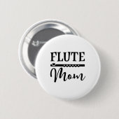Flute Mama Marching Band Partys Music T - Shirt Button (Vorne & Hinten)