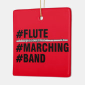 Flute Marching Band Hashtags Keramikornament (Links)