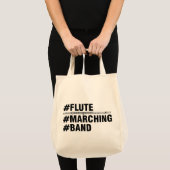 Flute Marching Band Hashtags Tragetasche (Vorderseite (Produkt))