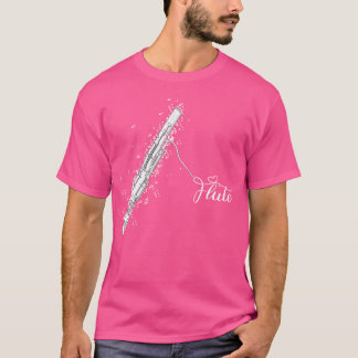 Flute Music Flutist Flute Player Musikinstrument T-Shirt