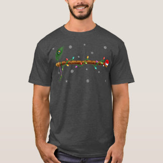 Flute Music Lover Xmas Lights Santa Flute Christma T-Shirt