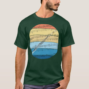 Flute Music Notation Flutist Sommerfestival T-Shirt