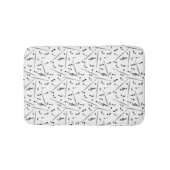 Flute Music Note Badematte (Vorderseite)