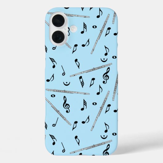Flute Music Note Case-Mate iPhone Hülle (Rückseite)