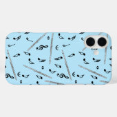 Flute Music Note Case-Mate iPhone Hülle (Rückseite (Horizontal))