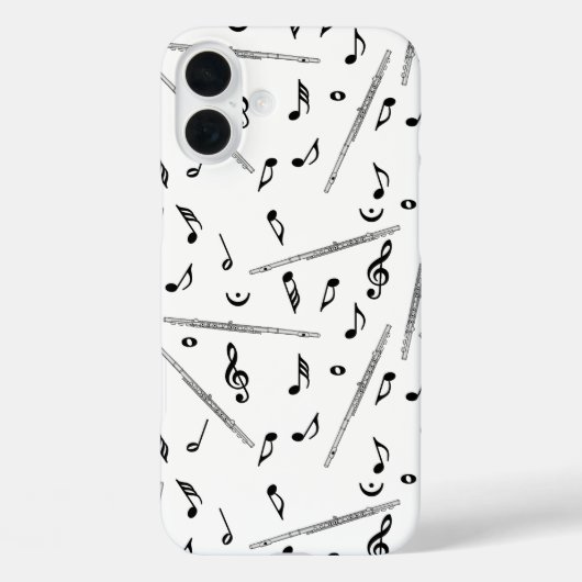 Flute Music Note Case-Mate iPhone Hülle (Rückseite)