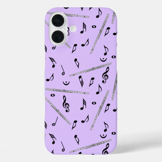 Flute Music Note Case-Mate iPhone Hülle (Rückseite)