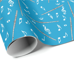 Flute Music Note Geschenkpapier