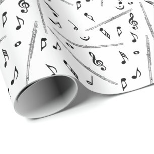 Flute Music Note Geschenkpapier