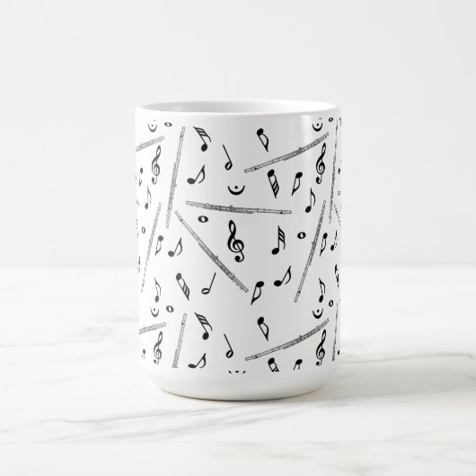 Flute Music Note Kaffeetasse (Mittel)