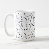 Flute Music Note Kaffeetasse (Links)