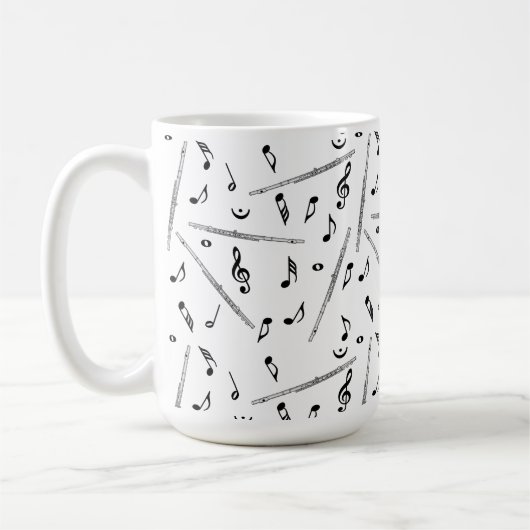 Flute Music Note Kaffeetasse (Links)
