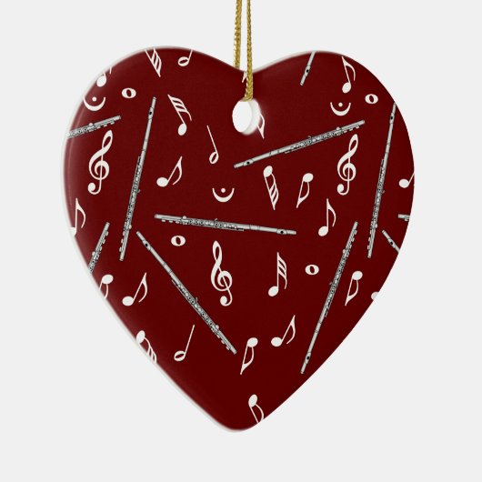 Flute Music Note Keramik Ornament (Rechts)