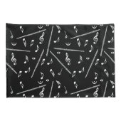 Flute Music Note Kissenbezug (Rückseite-Rechts)