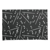 Flute Music Note Kissenbezug (Vorderseite-Rechts)