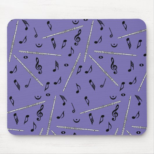 Flute Music Note Mousepad (Vorne)