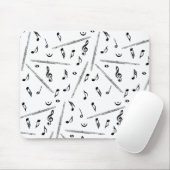 Flute Music Note Mousepad (Mit Mouse)