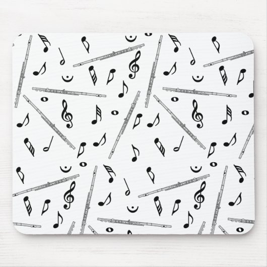 Flute Music Note Mousepad (Vorne)