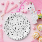 Flute Music Note Pappteller (Party)