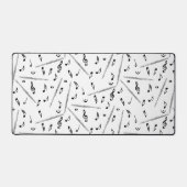 Flute Music Note Schreibtischunterlage (Vorderseite)