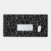 Flute Music Note Schreibtischunterlage (Tastatur & Maus)