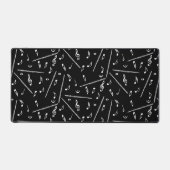 Flute Music Note Schreibtischunterlage (Vorderseite)