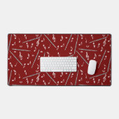 Flute Music Note Schreibtischunterlage (Tastatur & Maus)