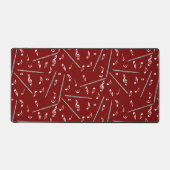 Flute Music Note Schreibtischunterlage (Vorderseite)